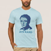 T-shirt personnalisable d'Ayn Rand (Devant)