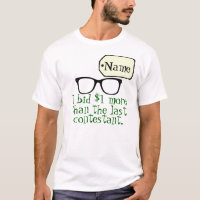 T-shirt personnalisable de concurrent d'exposition
