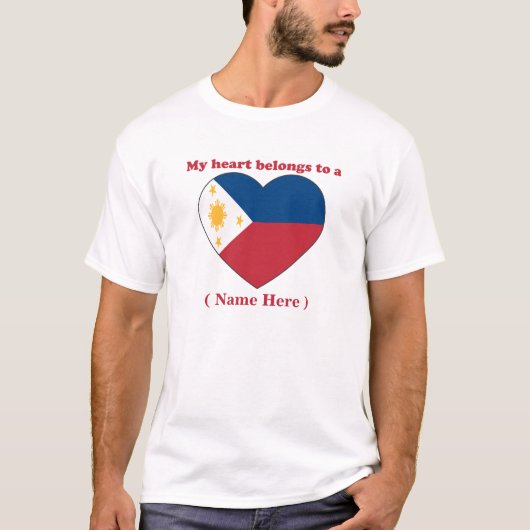 T-shirt personnalisable de Philippines (Devant)