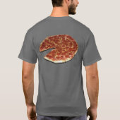 T-shirt personnalisable de pizza (avant/arrières) (Dos)