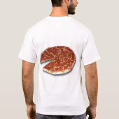 T-shirt personnalisable de pizza (avant/arrières) (Dos)