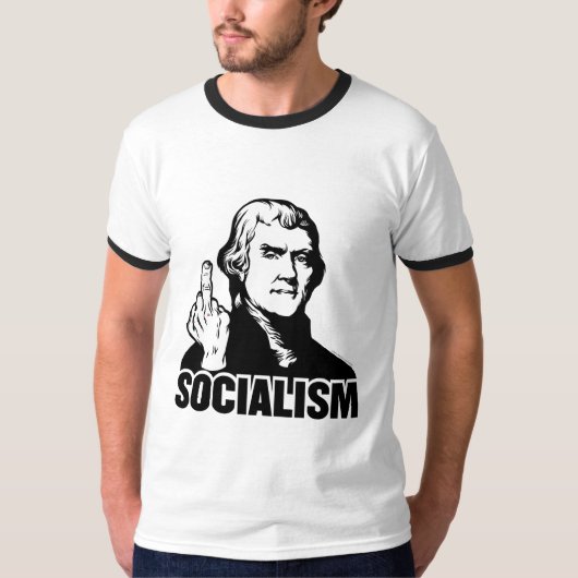 T-shirt personnalisable de slogan de socialisme de (Devant)