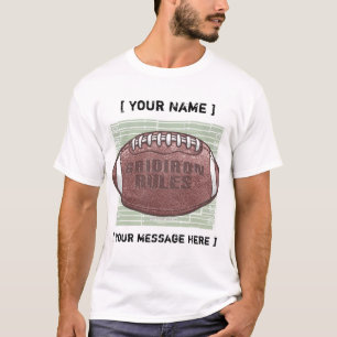 T-shirt personnalisable du football de gril