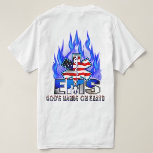 T-Shirt Personnalisable EMT Star Of Life (Design dos)