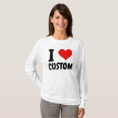 T-Shirt personnalisable "J'aime" (Devant entier)
