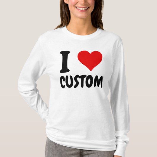 T-Shirt personnalisable "J'aime" (Devant)