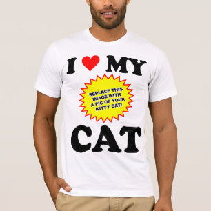 T-shirt PERSONNALISABLE J'Aime Mon Chat