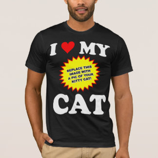 T-shirt PERSONNALISABLE J'aime mon chat