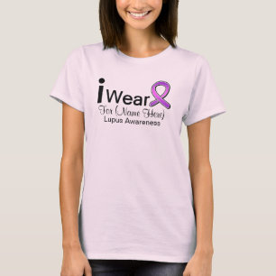 T-shirt Personnalisable je porte un ruban de lupus