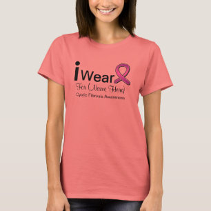 T-shirt Personnalisable je porte un ruban de mucoviscidose