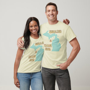 T-shirt Personnalisable Michigan non salé et sans requin