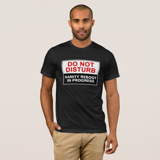 T-shirt Personnalisable "Ne pas déranger" (Devant entier)