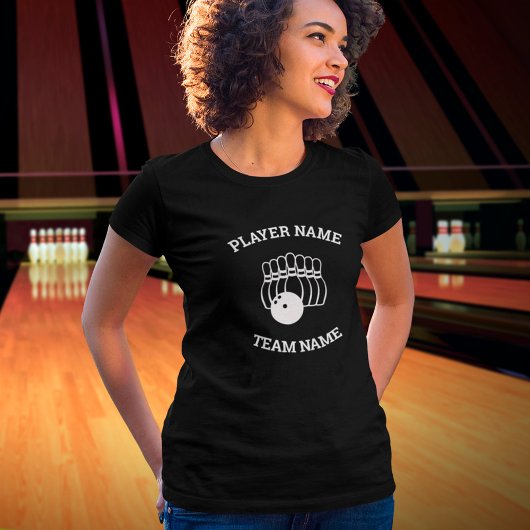 T-Shirt personnalisable pour équipe de bowling