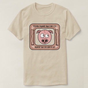 T-shirt Personnalisable (VOTRE NOM) Bacon Company Tee