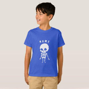 T-shirt Personnalisable White Halloween Baby Skeleton