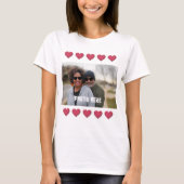 T-shirt Personnalisation de vos coeurs de photo (Devant)