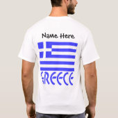 T-shirt Personnalisation du drapeau grec (Dos)