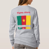T-shirt Personnalisation rouge du drapeau camerounais et c (Dos)