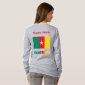 T-shirt Personnalisation rouge du drapeau camerounais et c (Dos entier)