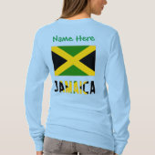 T-shirt Personnalisation verte du drapeau jamaïcain (Dos)