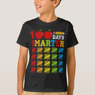 T-shirt Personnalisé 100 jours Smarter de l'école Retour à