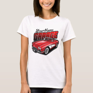 T-shirt Personnalisé 1961 C1 Red Classic Sports Voiture Ga