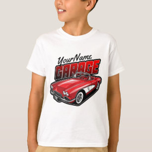 T-shirt Personnalisé 1961 C1 Red Classic Sports Voiture Ga