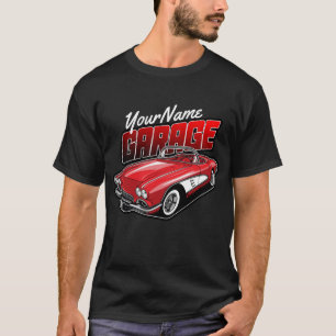 T-shirt Personnalisé 1961 C1 Red Classic Sports Voiture Ga