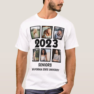T-shirt Personnalisé 2023 Aînés 6 Photo Collage