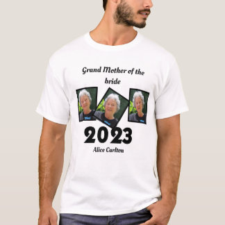 T-shirt Personnalisé 2023 Grand Mère de la mariée Photo