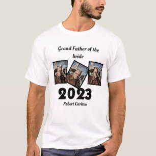 T-shirt Personnalisé 2023 Grand Père de la mariée Photo