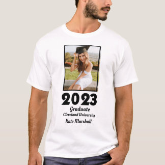 T-shirt personnalisé 2023 - photo et nom du diplôm