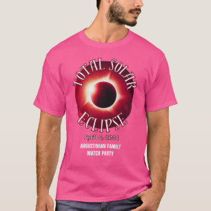 T-shirt Personnalisé 2024 TOTAL SOLAR ECLIPSE Famille
