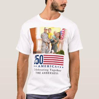 T-shirt Personnalisé 250 Famille Américaine Réunion Patrio