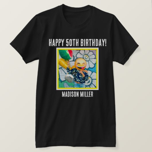 T-shirt personnalisé 50e anniversaire (Design devant)