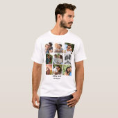 T-shirt Personnalisé 9 Photo Collage Modèle pour couples (Devant entier)