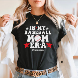 T-shirt Personnalisé À Mon Ère De Maman De Baseball Fête D