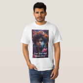 T-shirt Personnalisé, Ajouter une photo et du texte (Devant entier)