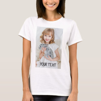 T-shirt Personnalisé. Ajouter une photo et un texte. T-shi
