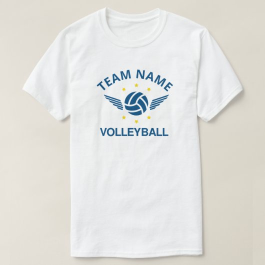 T-Shirt personnalisé au nom de l'équipe de volley- (Design devant)