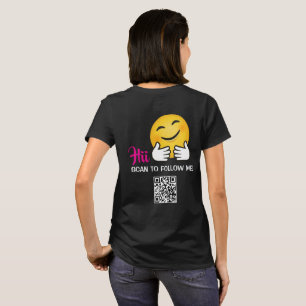 T-shirt personnalisé avec code QR pour suivre mes
