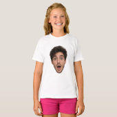 T-shirt personnalisé avec découpe de visage pour e (Devant entier)