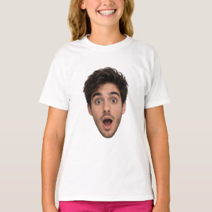 T-shirt personnalisé avec découpe de visage pour e