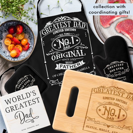 T-shirt Personnalisé avec les noms, Greatest Dad Cadeau