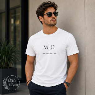 T-Shirt Personnalisé avec Monogramme de Style et N