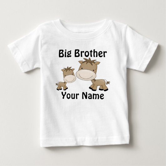 T-shirt personnalisé Big Brother Horse (Devant)