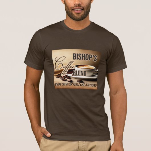 T-shirt personnalisé Bishop's Coffee Blend (Devant)