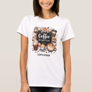 T-shirt ☕ Personnalisé Café Cuisine Café Café Café Joyeux 