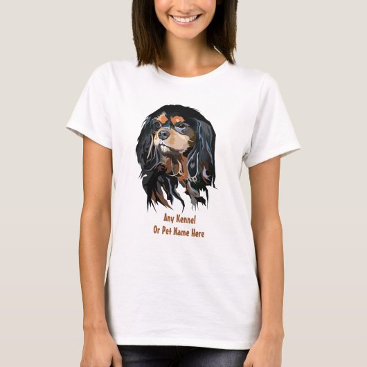 T-shirt Personnalisé Cavalier roi Charles Spaniel (Devant)