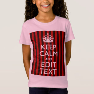 T-Shirt Personnalisé Conserver Le Calme Votre Texte Décor